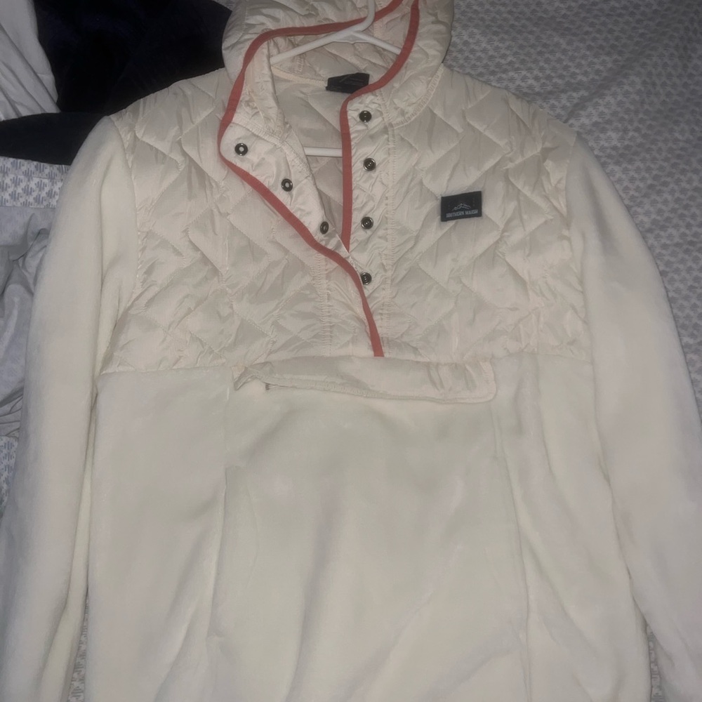 Women's Cream Quilted Jacket